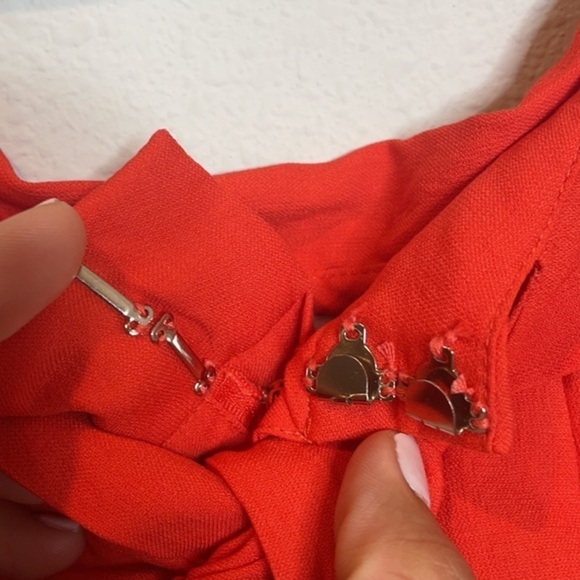 NWOT DO + BE Orange Tie Waist Shorts M - Picture 8 of 14